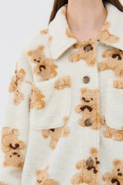 STORETS Sunny Teddy Oversized Shacket CLOTHING
