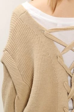 STORETS CLOTHING Iris Eyelet Back Cardigan