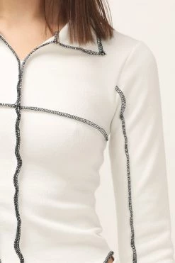 STORETS CLOTHING Rory Contrast Stitch Top