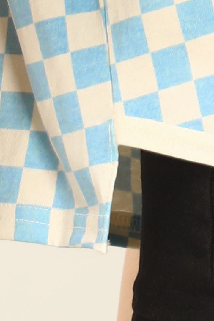 STORETS Pam Piping T-shirt In Checkerboard CLOTHING