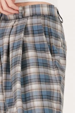 STORETS CLOTHING Keira Plaid Wide Pants