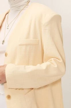 STORETS SALE CLOTHING Emma Oversized Collarless Blazer