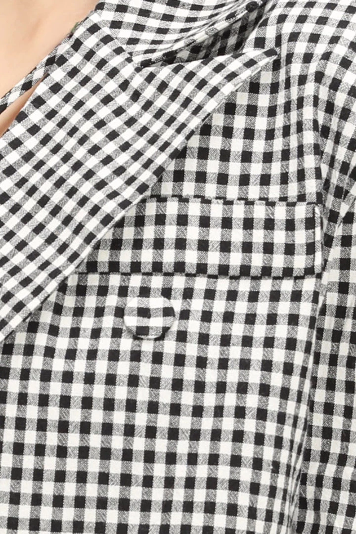 STORETS CLOTHING Salma Gingham Cropped Jacket