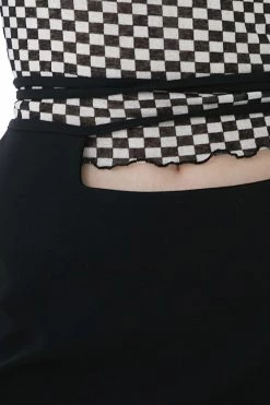 STORETS CLOTHING Zia Waist Cut Out Skirt W/String