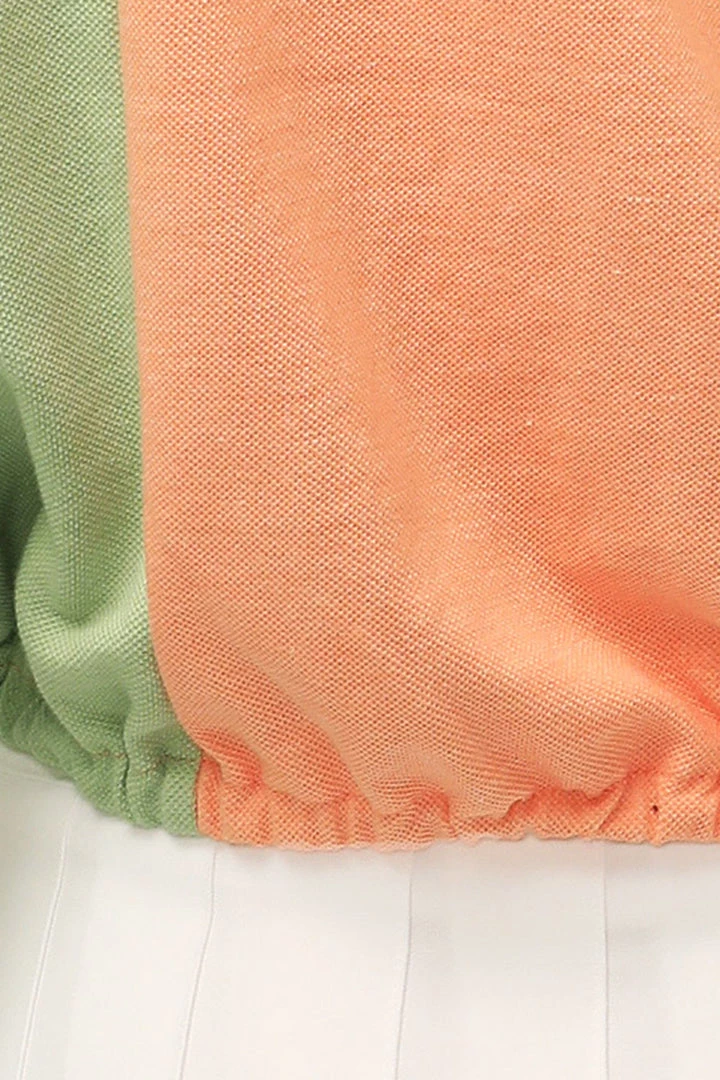 STORETS SALE Hazel Color Block Crop Shirt