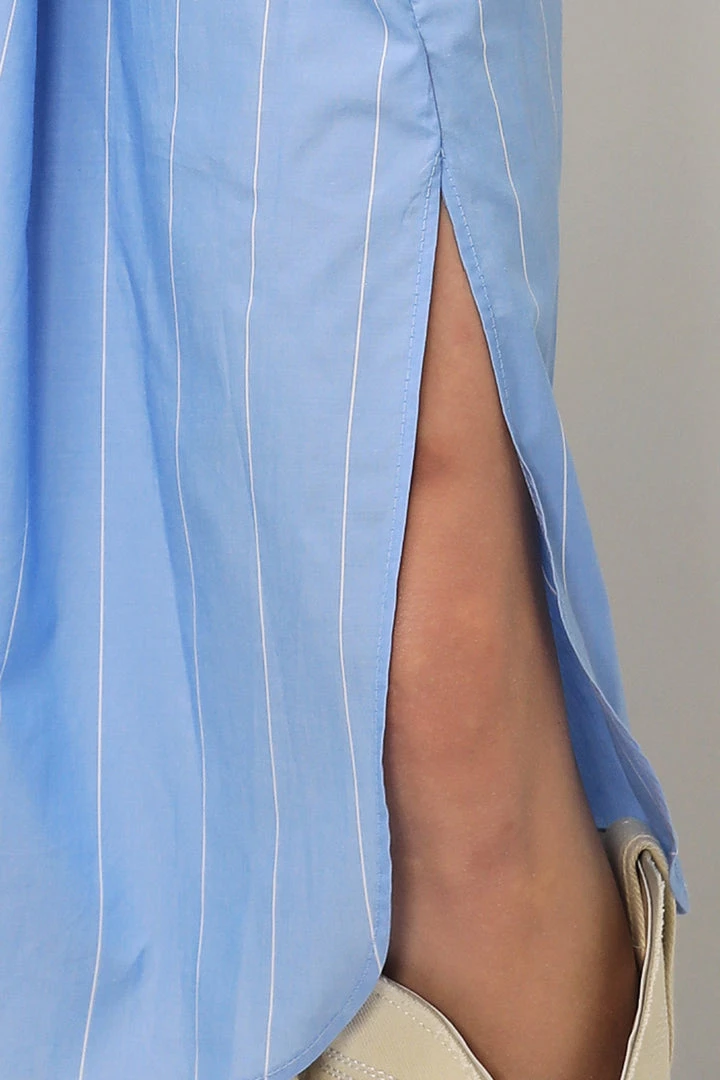 STORETS SALE Briella Striped Maxi Shirt Dress