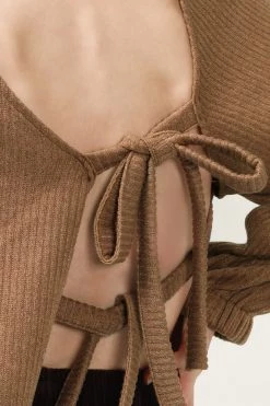 STORETS SALE Terry Open Back Crop Top CLOTHING