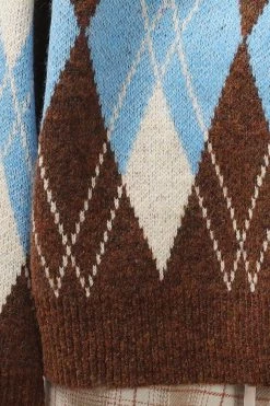 STORETS CLOTHING Avery Argyle Sweater