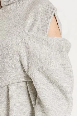 STORETS Ella Cold Shoulder Knit Mini Dress CLOTHING