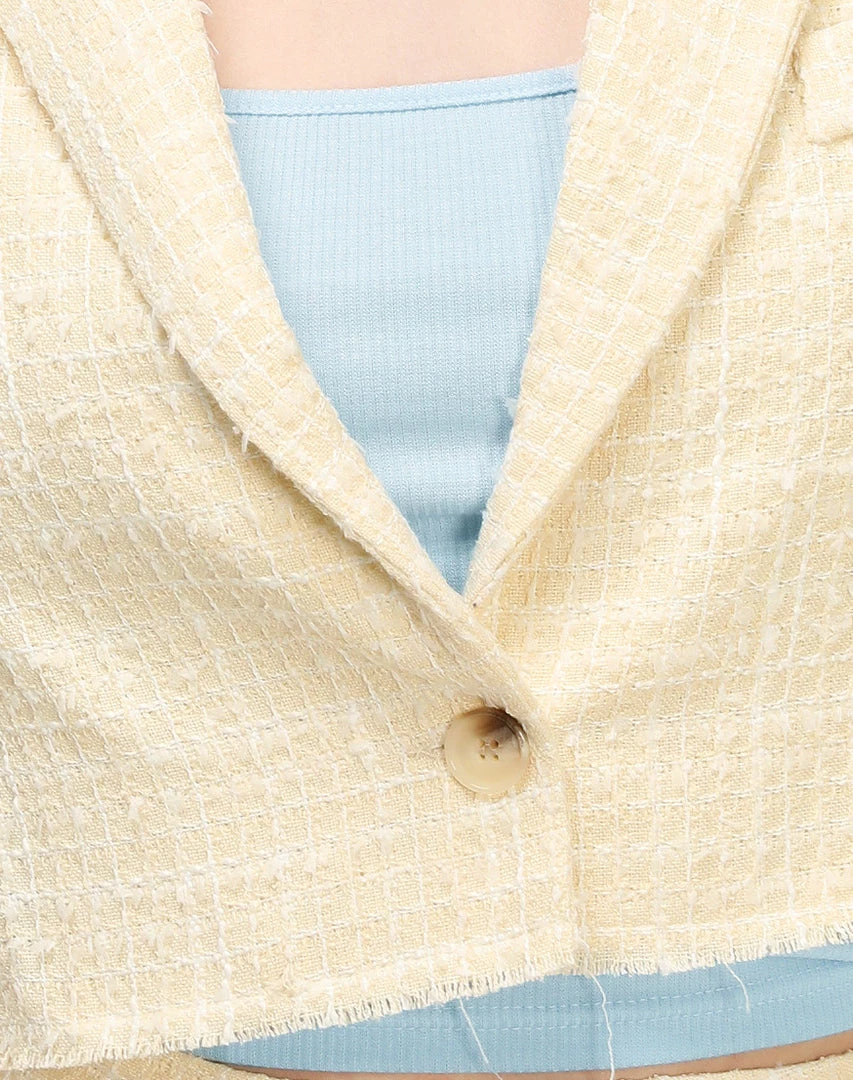 STORETS SALE Ella Tweed Cropped Jacket CLOTHING