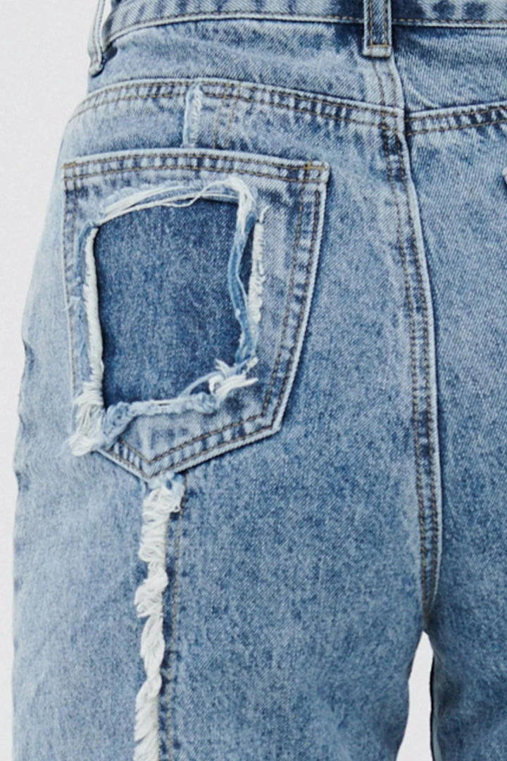 STORETS CLOTHING Eli Frayed Trim Jeans