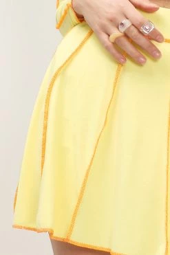 STORETS Jayda Stitch Trim Top And Skirt Set CLOTHING