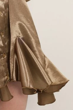 STORETS SALE Amelia Satin Belted Shirt Dress CLOTHING