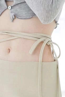 STORETS Zia Waist Cut Out Skirt W/String CLOTHING