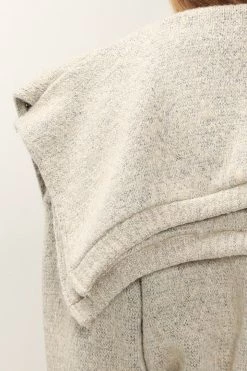 STORETS Taylor Mottled Knit Top And Shawl Set CLOTHING