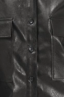 STORETS Ryann Pleather Oversized Jacket
