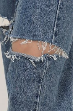 STORETS Amia Ripped Slash Jeans