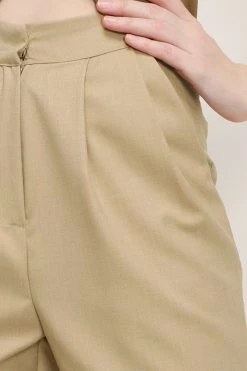 STORETS CLOTHING Madison Pintuck Wide Leg Pants