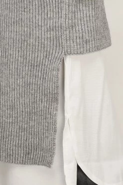 STORETS SALE CLOTHING Stella Crop Knit Vest And Shirt Set