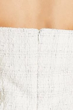 STORETS CLOTHING Vivi Tweed Mini Dress With Gold Chain