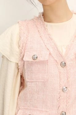 STORETS Rosalee Tweed Sleeveless Jacket