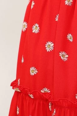 STORETS SALE Kelly Daisy Printed Ruffle Skirt