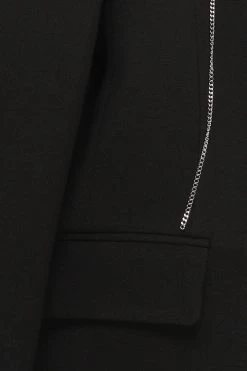 STORETS Presley Chain Detail Boyfriend Jacket CLOTHING