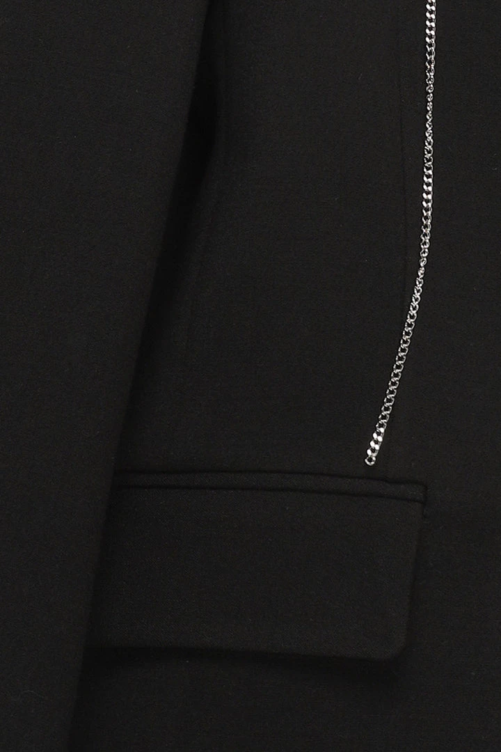 STORETS Presley Chain Detail Boyfriend Jacket CLOTHING