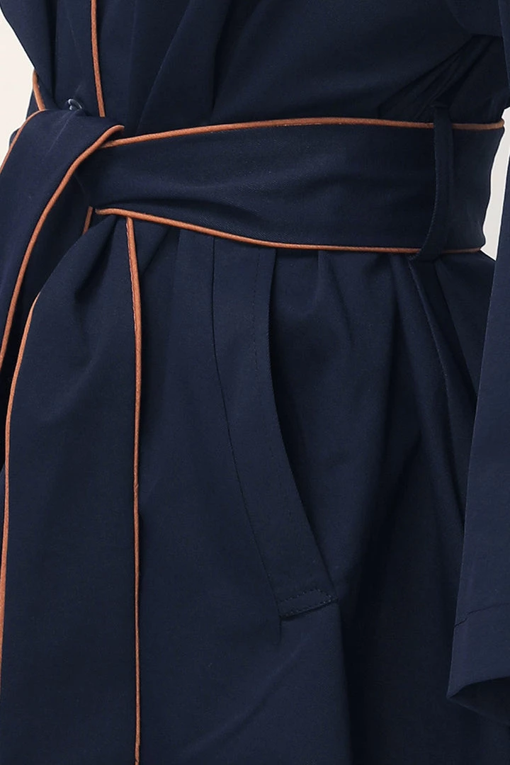 STORETS SALE CLOTHING Ophelia Contrast Trim Jacket W/Belt