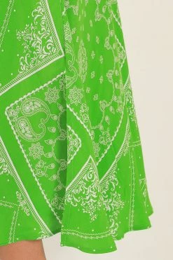 STORETS CLOTHING Anika Paisley Slit Skirt