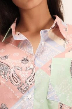 STORETS SALE Hayley Bandana Boyfriend Fit Shirt CLOTHING