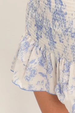 STORETS CLOTHING Zoey Floral Smocked Skirt