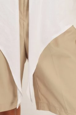 STORETS Emily Structured Tie Waist T-Shirt