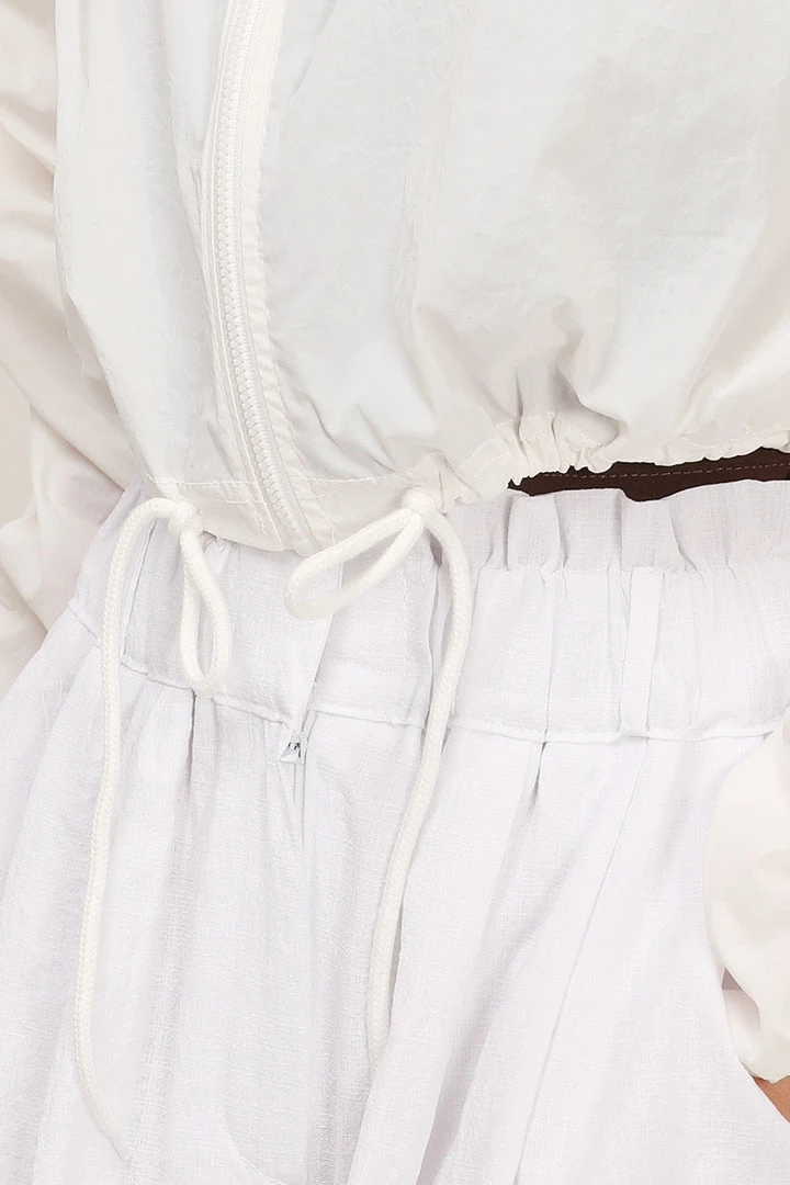 STORETS Gianna Ruched Sleeve Bomber