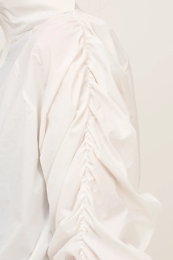 STORETS Gianna Ruched Sleeve Bomber