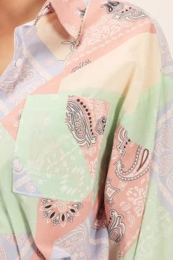 STORETS SALE Hayley Bandana Boyfriend Fit Shirt CLOTHING