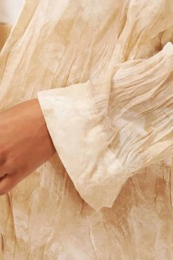 STORETS Skylar Sheer Crinkled Shirt