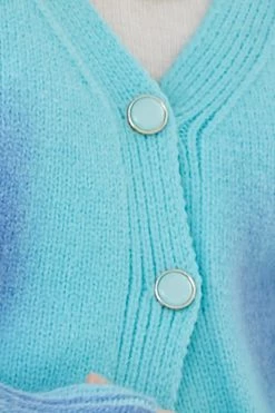 STORETS Bety Puff Sleeve Multicolor Cardigan CLOTHING