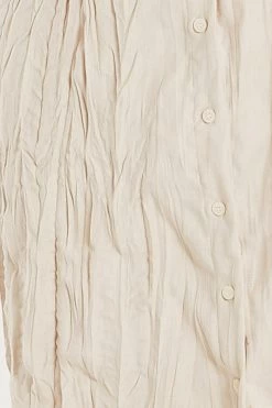 STORETS CLOTHING Elin Crease Shirt Midi Dress