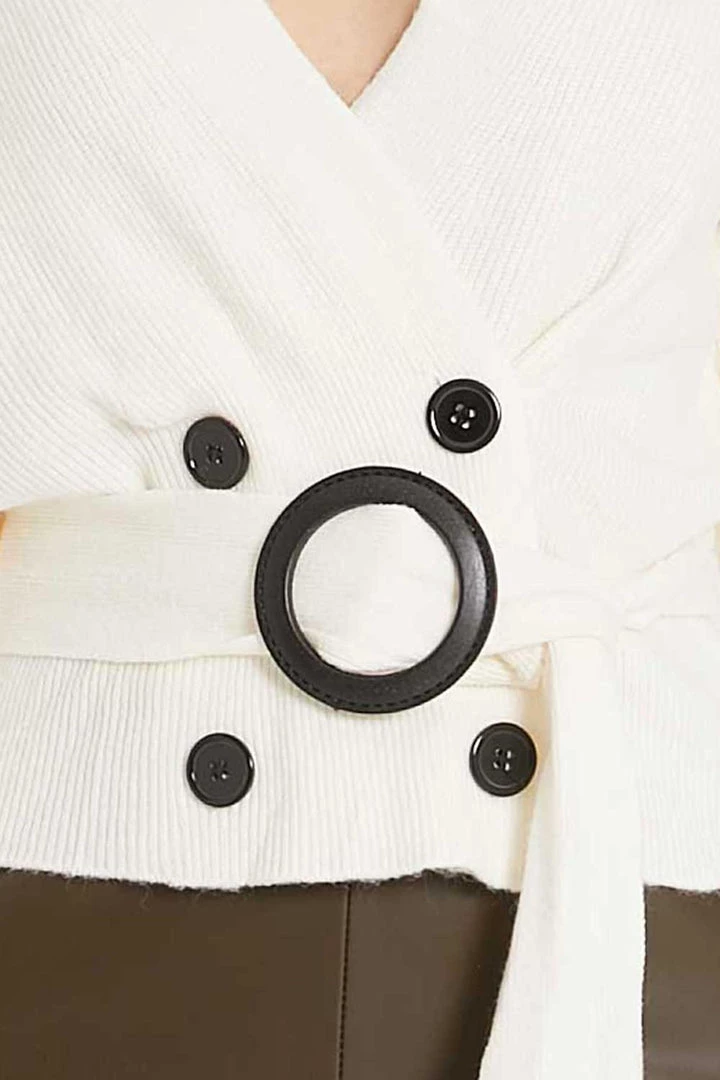 STORETS Dionne Double Button Cardigan With Belt CLOTHING