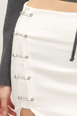 STORETS CLOTHING Michaela Pin Detail Skirt