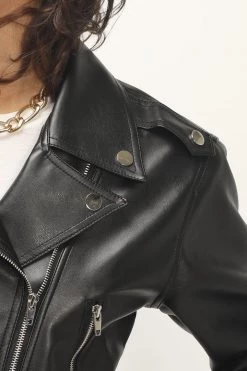 STORETS Gracelyn Cropped Biker Jacket