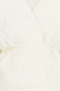 STORETS Floria Oversized Quilted Wrap Jacket