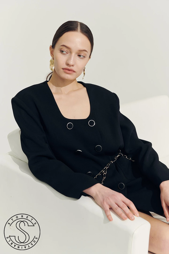 STORETS Sustainable OUTERWEARS Re:born Sia Double Button Blazer