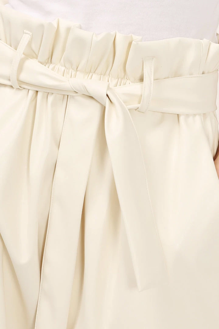 STORETS SALE CLOTHING Margot Paperbag Pleather Shorts