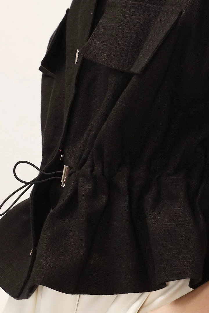 STORETS CLOTHING Nadia Linen Safari Jacket