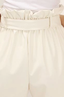 STORETS SALE CLOTHING Margot Paperbag Pleather Shorts