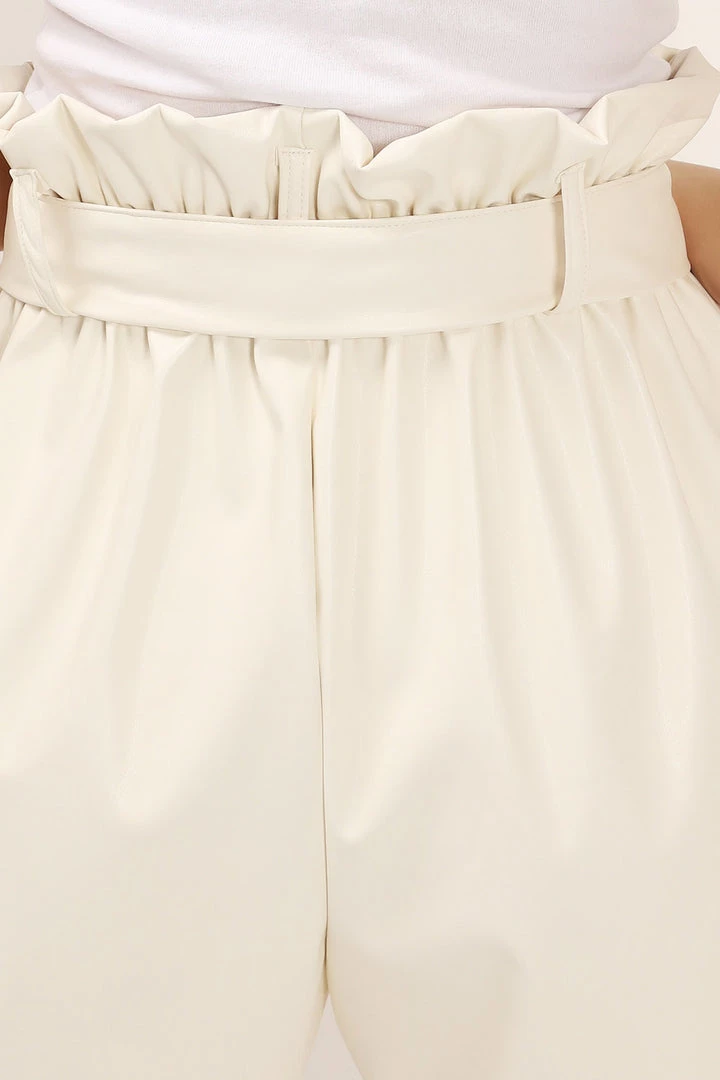 STORETS SALE CLOTHING Margot Paperbag Pleather Shorts