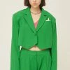 STORETS WHAT'S NEW Sabrina Cropped Handkerchief Blazer