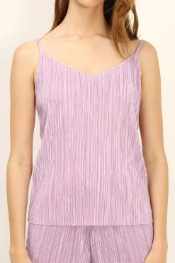 STORETS CLOTHING Jade Plisse Strap Top